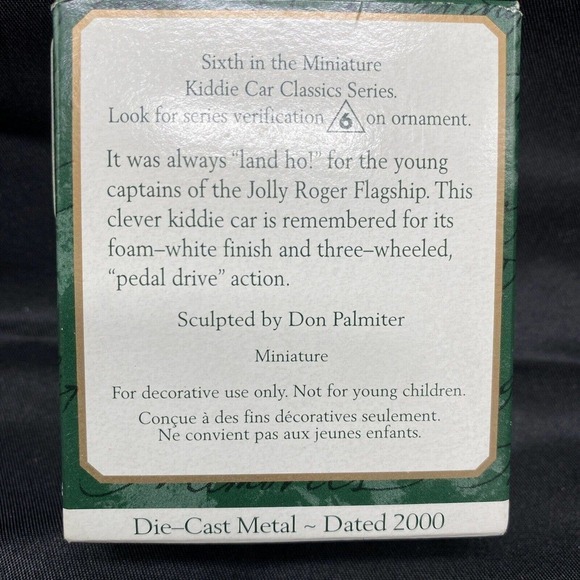 HALLMARK Keepsake Ornament - 1968 Murray Jolly Roger Flagship Miniature - Picture 2 of 8